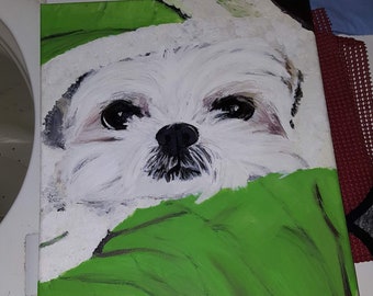 Custom Pet and Animal Portrait Paintings - Acrylic Canvas Handmade