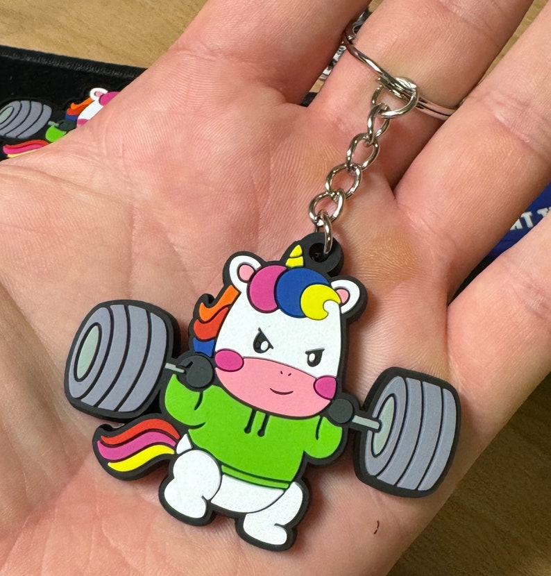 IronUnicorn Patch d'EMOM Fitness® Faites-moi passer au niveau supérieur Avec fixation grimpante Keychain