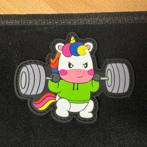 IronUnicorn Patch d'EMOM Fitness® Faites-moi passer au niveau supérieur Avec fixation grimpante image 2