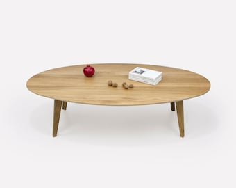 Artisan, 130x70cm, massiv, Couchtisch, Beistelltisch, Eichentisch, Beistelltisch, Table Basse, Kaffeetisch, Mesa de Café, Tisch, Couchtisch