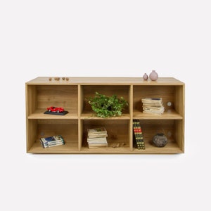Bookcase KR, Solid, Oak, unit, solid wood, tv cabinet