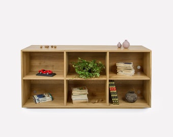 Bookcase KR, Solid, Oak, unit, solid wood, tv cabinet