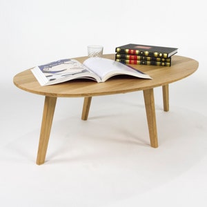 Artisan, Solid, Coffee Table, Oval Table, End Table, Oak Table, Side Table, Table Basse, Kaffeetisch, Mesa de cafe, Table, Couchtisch