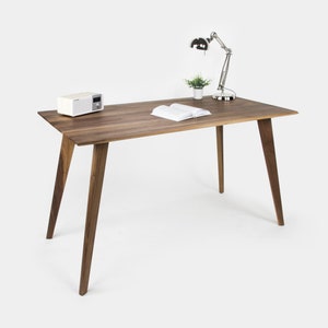 Walnut Desk, Artisan Solid Walnut, Wood Desk, Computer Desk, Home Office, Office Desk, Custom Made Desk, Schreibtisch, Bureau Desk, Table