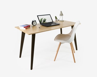 Artisan Solid Oak Wood Desk, Computer Desk, Home Office, Wooden Desk, Office Desk, Custom Made Desk, Schreibtisch, Bureau Desk, Table