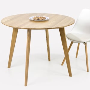 Artisan, Massiv, Esstisch, runder Tisch, Eichentisch, Tisch à manger, Eettafel, Esstisch