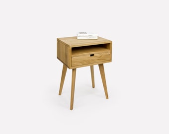 Artisan, Solid, oak, unit, Bedside Table, cabinet, solid wood,