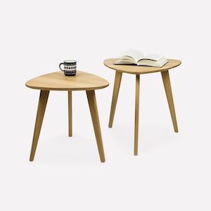 Two Solid oak coffee tables, Table Basse, Kaffeetisch, Mesa de cafe, Table, Couchtisch