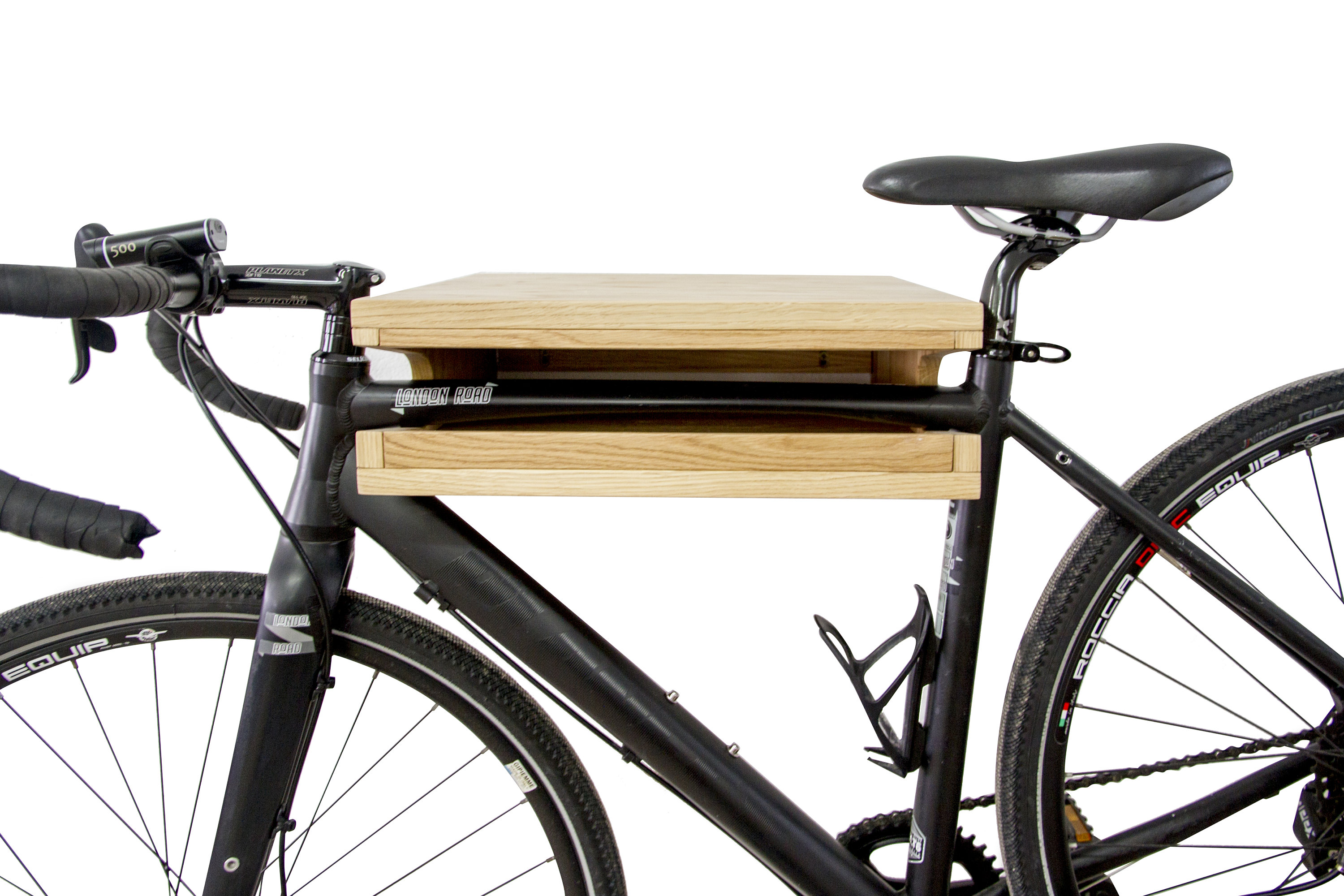 Rustic Bike Rack Oak Bike Rack, Solid, Oak, Solid Wood, - Etsy