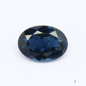 Natural Blue Tourmaline 0.65 Carat 7x5 MM Oval Shape Faceted Gemstone