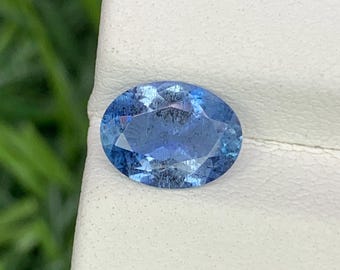 Natuurlijke Santa Maria-aquamarijn 1,01 karaat 8 x 6 mm ovale gefacetteerde edelsteen