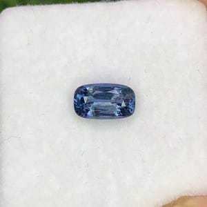 Natural Blue Spinel 0.74 Carat 6.7x4 MM Cushion Shape Faceted Gemstone