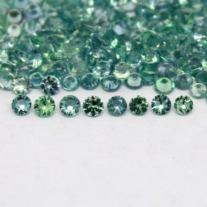 Natural Rare Chrome Kornerupine Lot 2x2 MM Round Shape Faceted Gemstone Lot