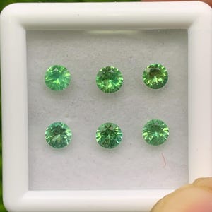 Natural Rare Kornerupine Lot 1.14 Carat 3.7x3.7 MM Round Shape Faceted Gemstone 6 Piece Lot