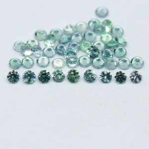 Natural Rare Kornerupine Lot 1.25x1.25 MM Round Shape Faceted Gemstone Lot