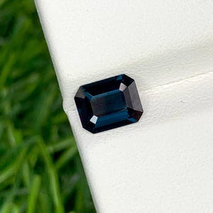 Natural Blue Spinel 1.08 Carat 7x5.5 MM Octagon Shape Faceted Gemstone