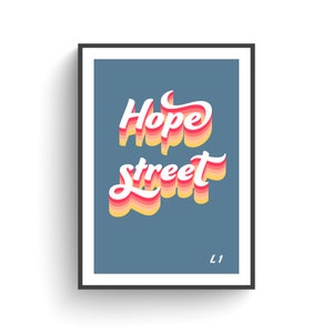 Hope Street Liverpool print
