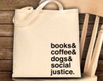 Social Justice Tote Book Bag