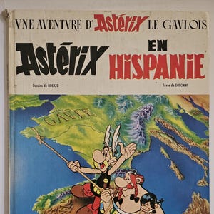Asterix en Hispanie, Une Aventure D&#39;Asterix Le Gaulois, Goscinny, Dargaud, Asteric the Gaul, French Language Original  Comic Book, 1969