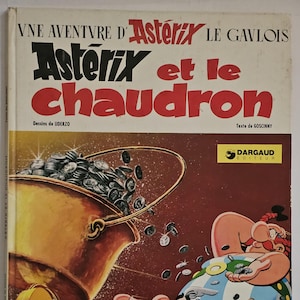 Astérix et le Chaudron, Une Aventure D&#39;Asterix Le Gaulois, Goscinny, Dargaud, Asteric the Gaulois, bande dessinée française, 1977