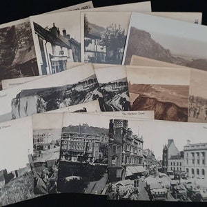 12 Cartoline inutilizzate, Topographical, Dover, Herne Bay, Colnbrook e Thiergeville (Francia)