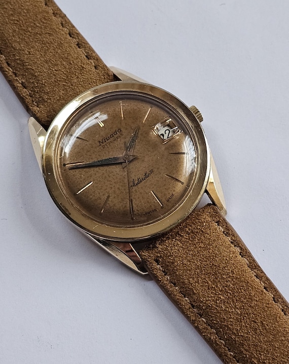 Vintage Nivada Antarctic III Wristwatch, 21 Jewel, Automatic, Date