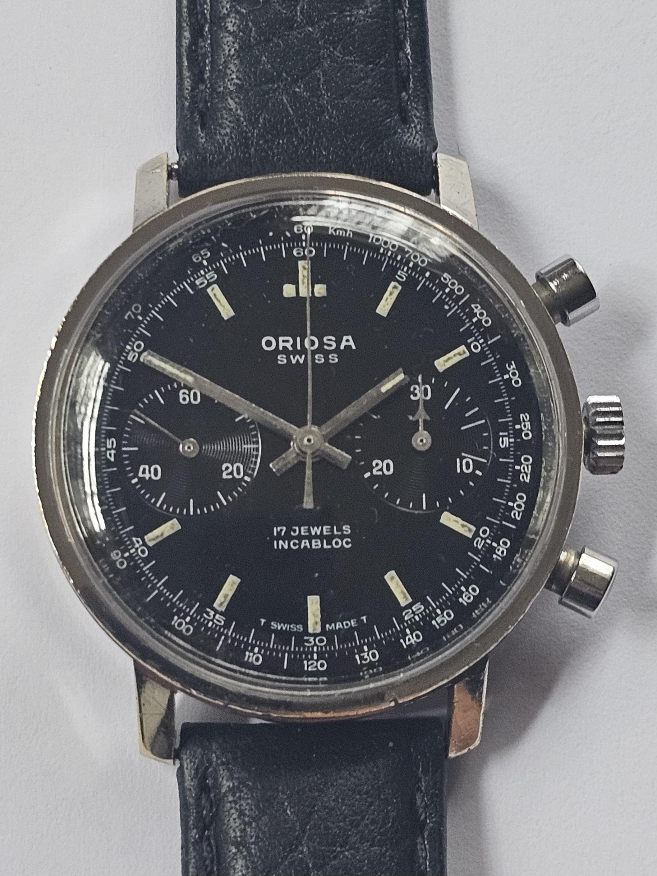 Britix Chronograph Gold Uhr Herren 750 Landeron Chronograph