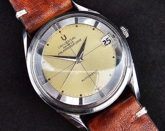 Universal Geneve Polerouter Date 204610-6 Wristwatch, Exceptionally Original, Serviced and in FullWorking Order, circa 1960