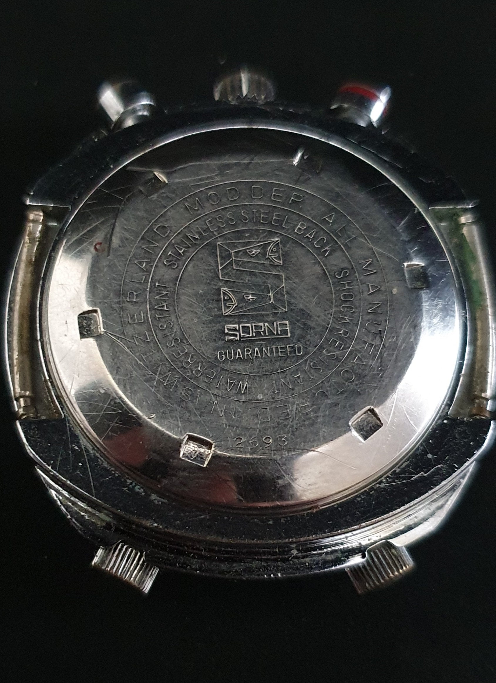 Vintage Sorna Worldtimer Chronograph Circa 1972 Serviced Etsy