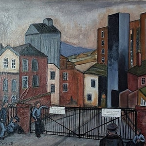 British Industrial, Oil on Canvas, Signed and Dated, Ryrie 1978