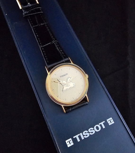 Tissot pegasus C247K Gold Plated Quartz Wristwatch as New