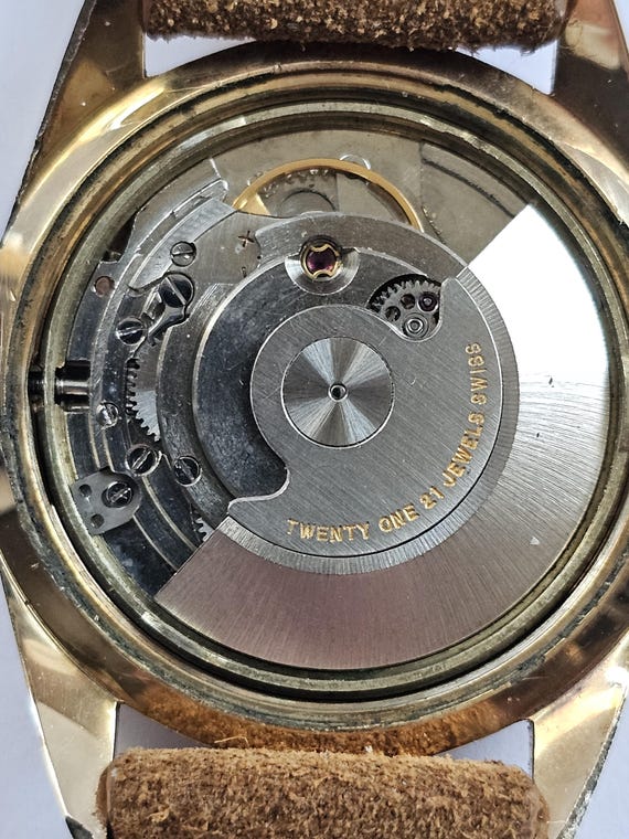 Vintage Nivada Antarctic III Wristwatch, 21 Jewel, Automatic, Date