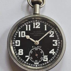 Mark V pilotenhorloge, Royal Flying Corps (RFC), zakhorloge uit de Eerste Wereldoorlog, volledig onderhouden en werkende staat. Paul Garnier ca. 1916-1918