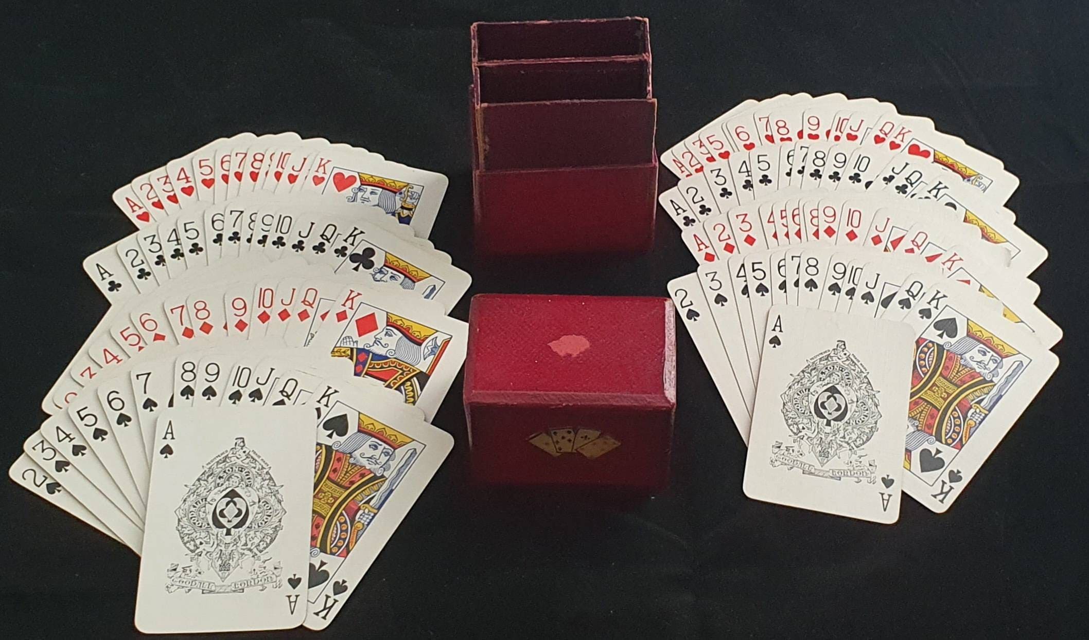 Vintage Goodalls Double Deck Playing Cards, Oast House, Gilt Edged, Boxed, Excellent Condition