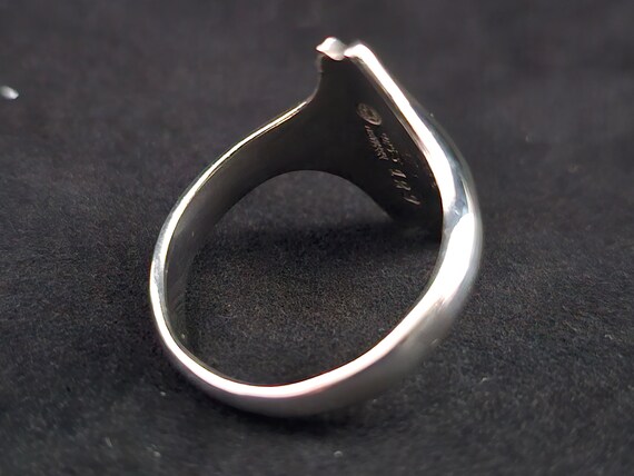 Georg Jensen, Modernist Sterling Silver Ring, #12… - image 6