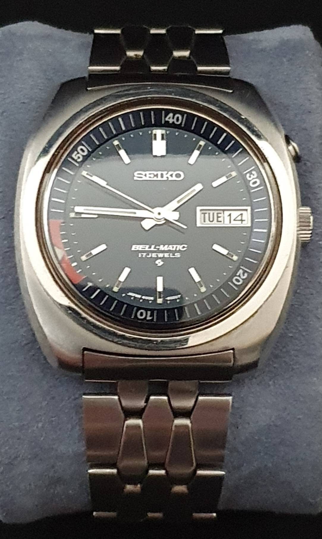 Seiko Bell-matic Wristwatch With Alarm Original Coffin Link - Etsy