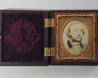 ユニオンケース入りダゲレオタイプ写真（紳士） 1840-1860年頃 - Etsy 日本