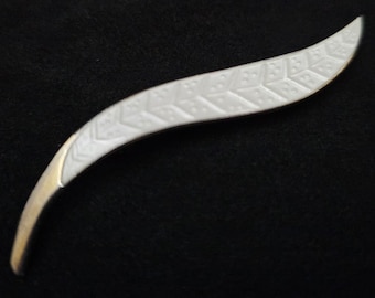 Axsel Holmsen Silver Gilt and Enamel Brooch, circa 1950-1960