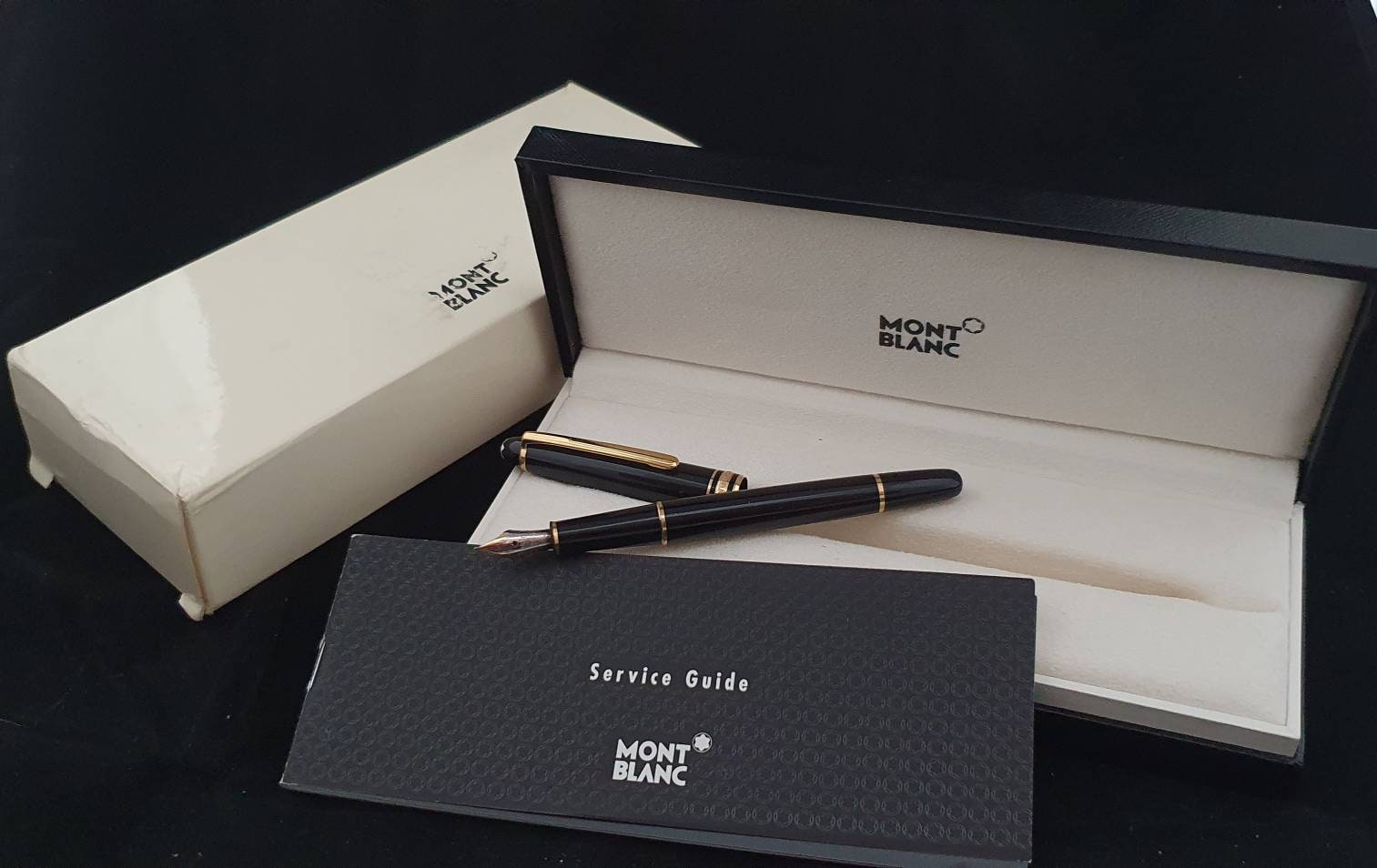 Montblanc Meisterstuck Fountain Pen, with box, outer and service guide