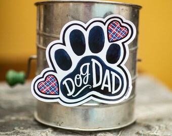 Dog Dad Car Magnet