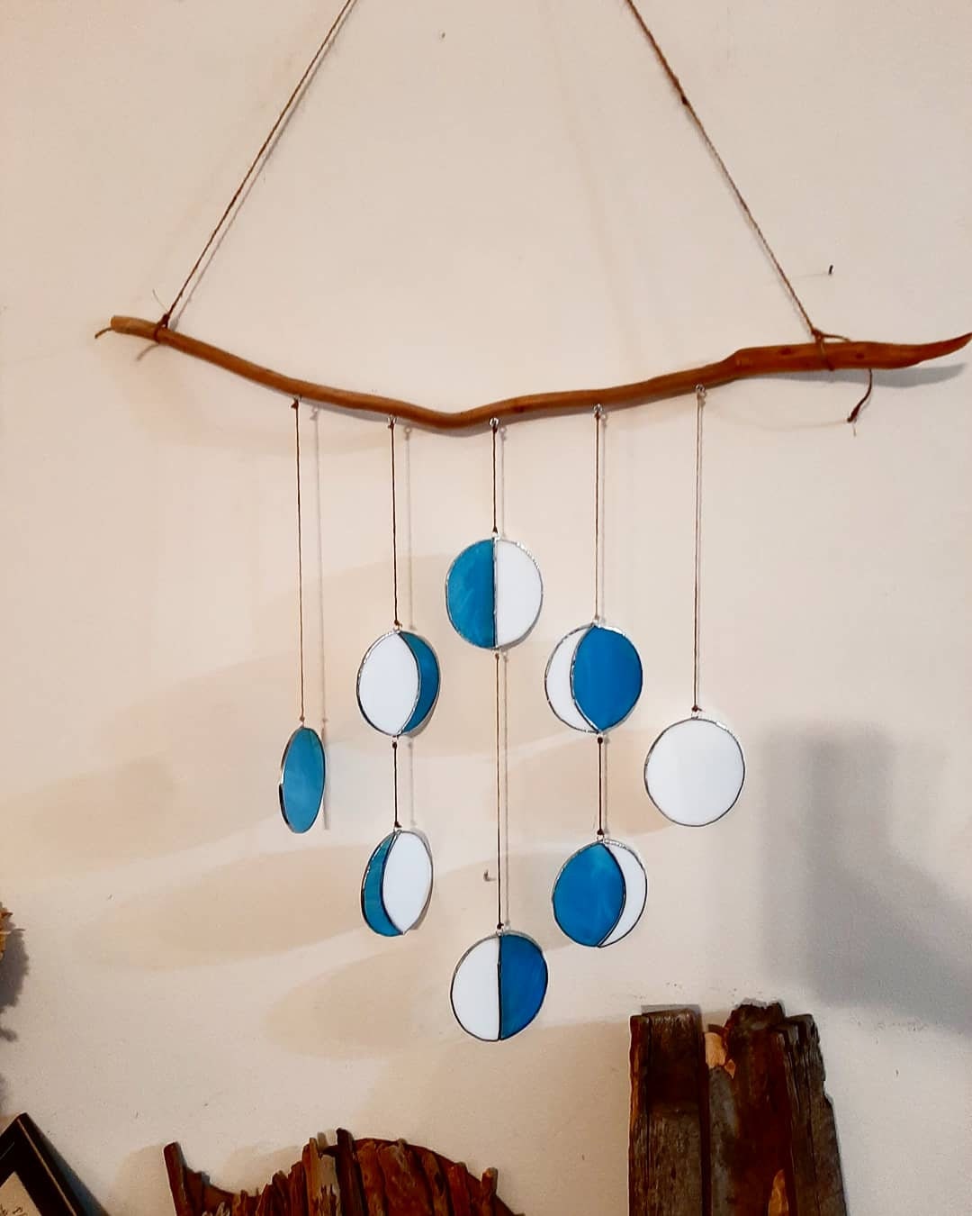 The phases of the moon - earring (sold as a piece) main image 1