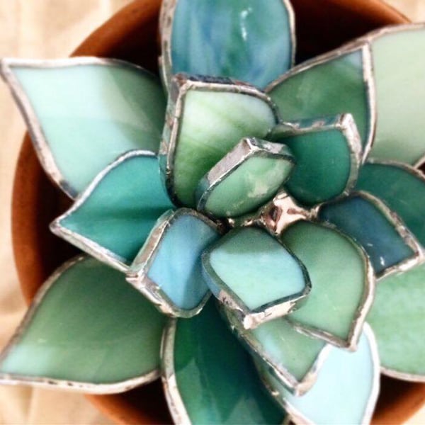 Succulent Stained Glass