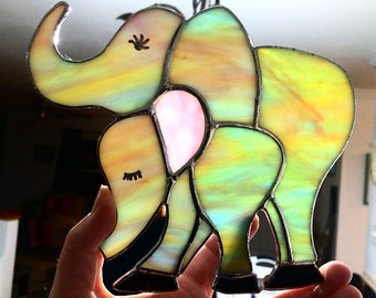 Stained Glass Elephants (Multiple Options)