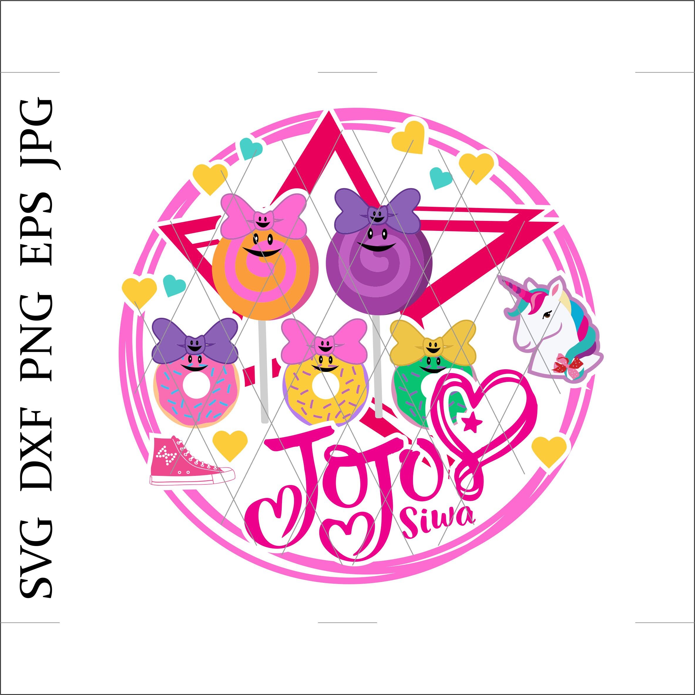 Jojo Siwa Svg Jojo Siwa Squad Svg Jojo Siwa Unicorn Donuts | Etsy
