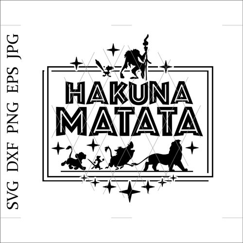 Lion King Svg Hakuna Matata Svg Simba Svg the Lion King - Etsy