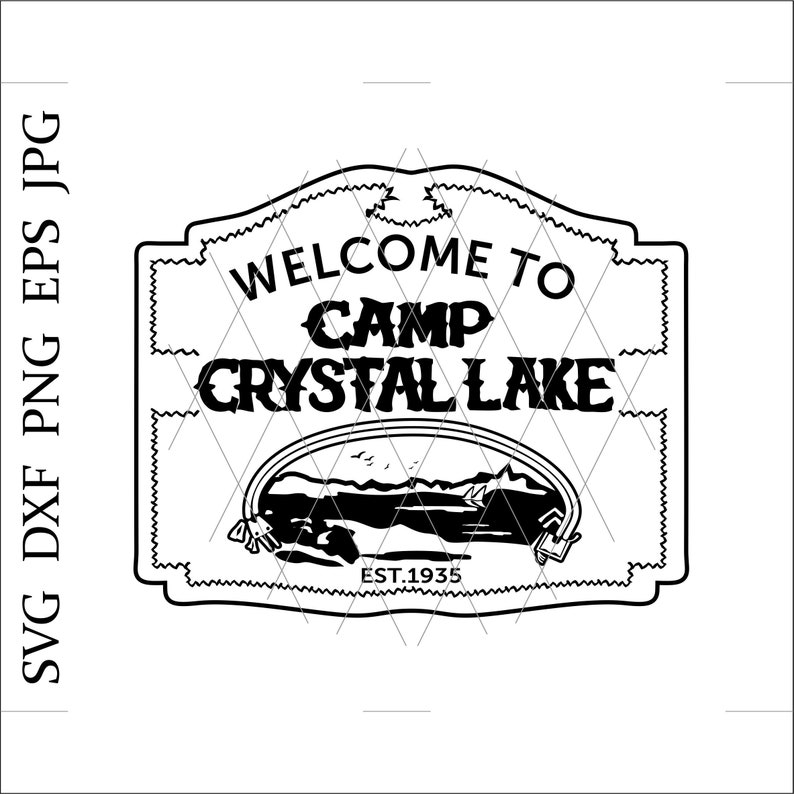 Camp Crystal Lake svgCrystal Lake svgHorror Movie | Etsy