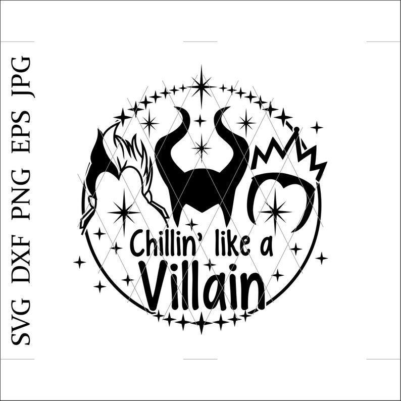 Download Chillin like a Villain svgBad Girls SvgHalloween | Etsy