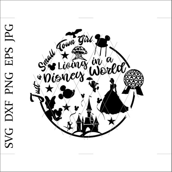 Just A Small Town Girl Living In A Magic World Cinderella Castle Svg Tower Svg Fairyland