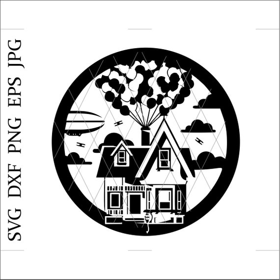 Free Free 75 Silhouette Disney Up House Svg SVG PNG EPS DXF File
