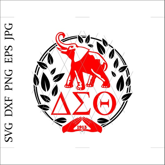 Download Red elephant svg Delta Sigma Theta svg 1913 svg Afro woman ...